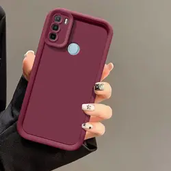 Enhanced Shockproof Matte Back Phone Case with Superior Protection - Motorola Moto G60 (Tyjt red)