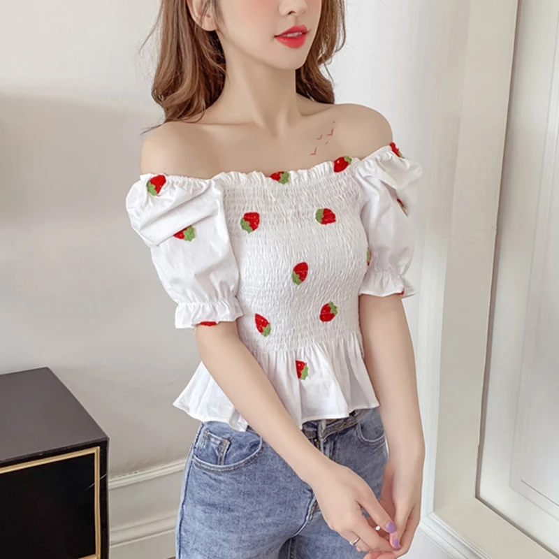 CHEERART Heart Crop Cami Top Chiffon Off The Shoulder Summer Peplum Top For  Women 2023 Camisoles Korean Fashion Clothing - AliExpress