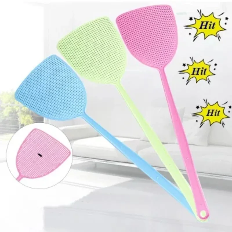 Durable Thickened Mosquito Swatter Long Handle Mesh Fly Swatter Manual Mosquito Killer Pest Control Insect Repellent Accessories
