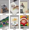 9 x 12 inches, 60 sheets (98 lb/160 g/m²) heavy-duty drawing paper, spiral-bound hardcover sketchbook on top 6