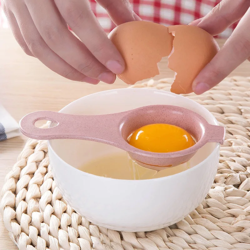 1PC Egg Yolk Separator Divider White Plastic Convenient Household Eggs Tool Cooking Baking Tool