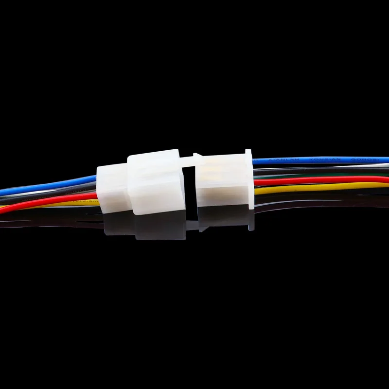 6 Pin Way Electrical Wire Connector Plug Set 1 Kit auto connectors cable total length 21CM