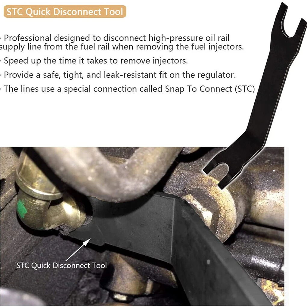 

High Pressure Pump Black Quick Disconnect Disconnect Tool Repair Tool 6 0L 7 3L Unique Shape Easy