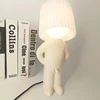 Claeted Naughty Boy Creative Table Lamp Unique LED Pleats Reading Lighting Bedroom Bedside Night Light Children's Gift 1