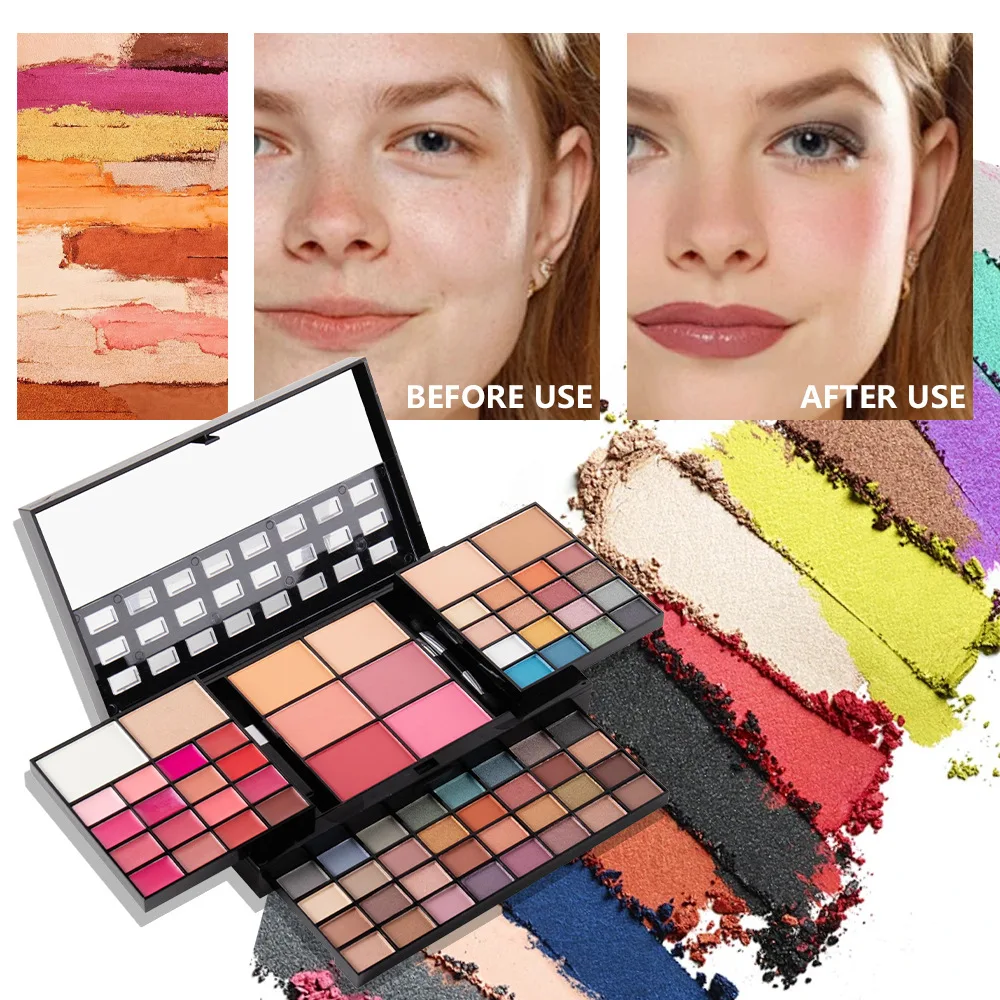 Makeup Kit for Women Full Set Face Primer Bronzer Eyeshadow Brushes Multi-Purposes