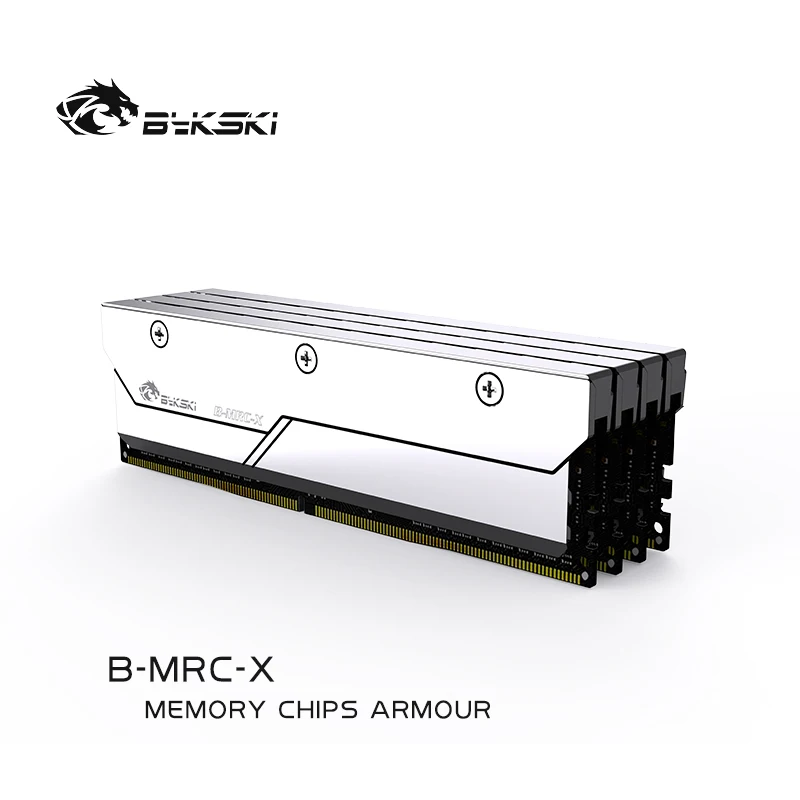 Bykski Completa de Metal Radiador Capa para Ddr5 Ram Dissipador Memória Clipe Prata para o Sistema de Dissipação Calor Armadura B-mrc-x - Imagem 6