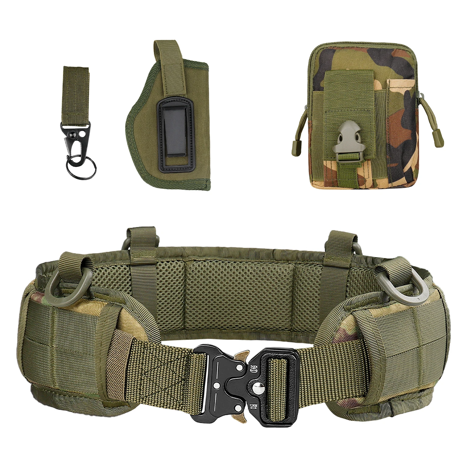 Tactical Adjustable Fishing Belt Outdoor Men Molle Battle Army Combat CS Airsoft Hunting Paintball Padded military waist belt