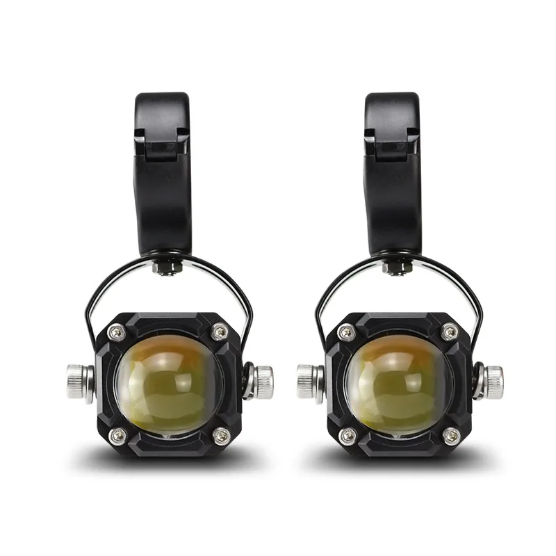 

Super bright motorcycle spotlights, external electric vehicle LED headlights, burst dual lens laser