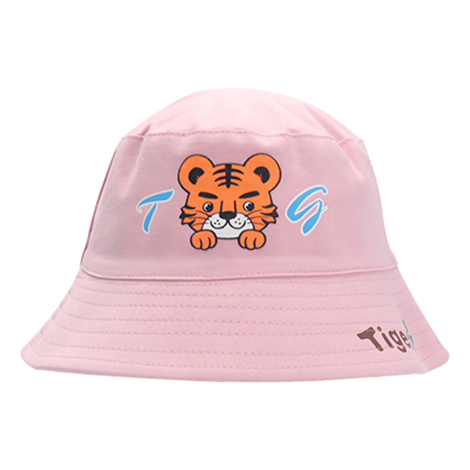 Kids Cap Children Hat Girls Boys Spring Outdoor Shade Cartoon Animals Sunscreen Hat Fisherman панама детская