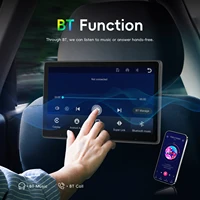 Écran d'appui-tête Podofo 9''/10.1'' 64G, lecteur vidéo pour appui-tête de voiture, Carplay, Android Auto, Bluetooth, commande vocale, lecteur d'écran intelligent 5