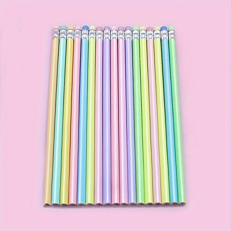 30 Mixed Writing Pencils HB Pencils Macaron Wood Pencils Jelly Pencils, Back-to-School Supplies - 5