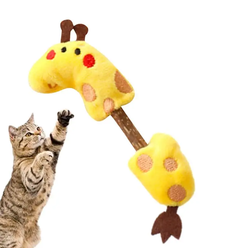 

Детская Съемная жевательная игрушка в форме животного, Портативная Игрушка для котят для очистки зубов, устойчивые к укусам игрушки для домашних животных
