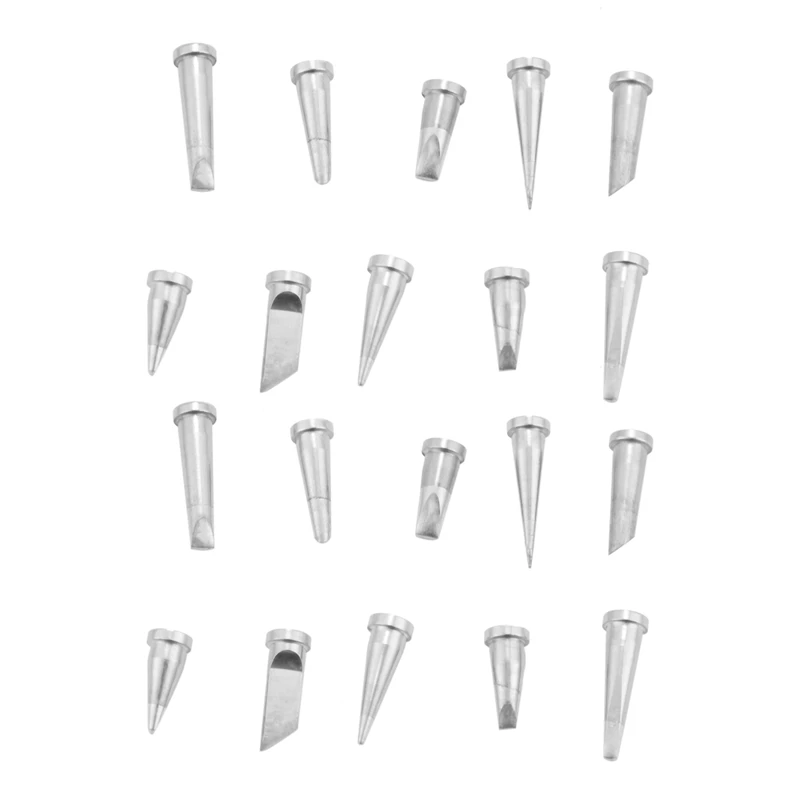 Promozione! Set Di Punte Di Saldatura Durevoli Da 20 Pezzi Per Stazione Di Saldatura Weller Wsd81 Wd1000 Wsp80 Wp80 Lt