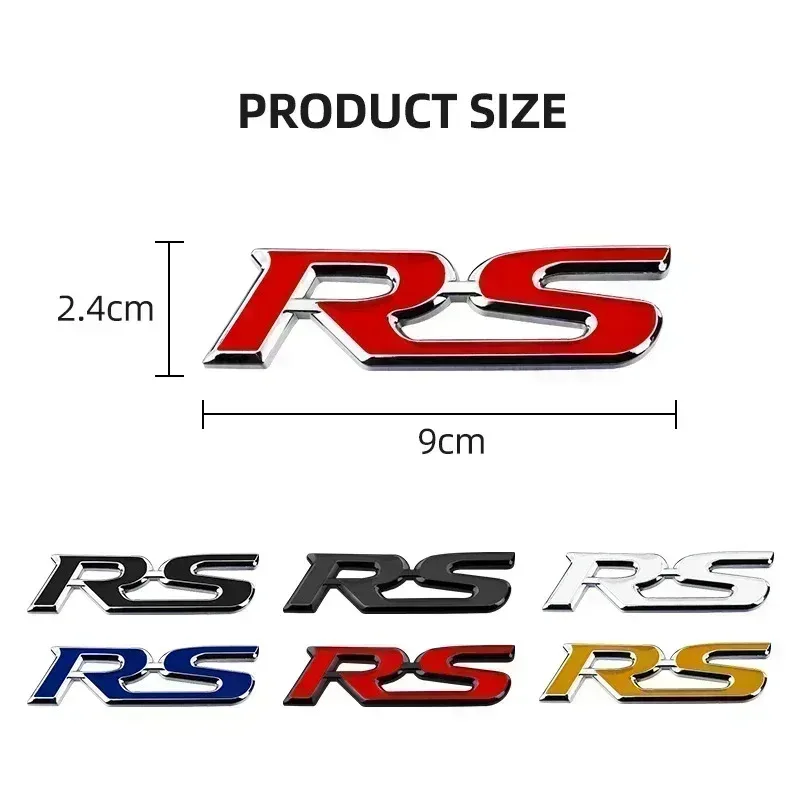 Premium 3D Metal Logo Car Steering Wheel Emblem Sticker Accessory