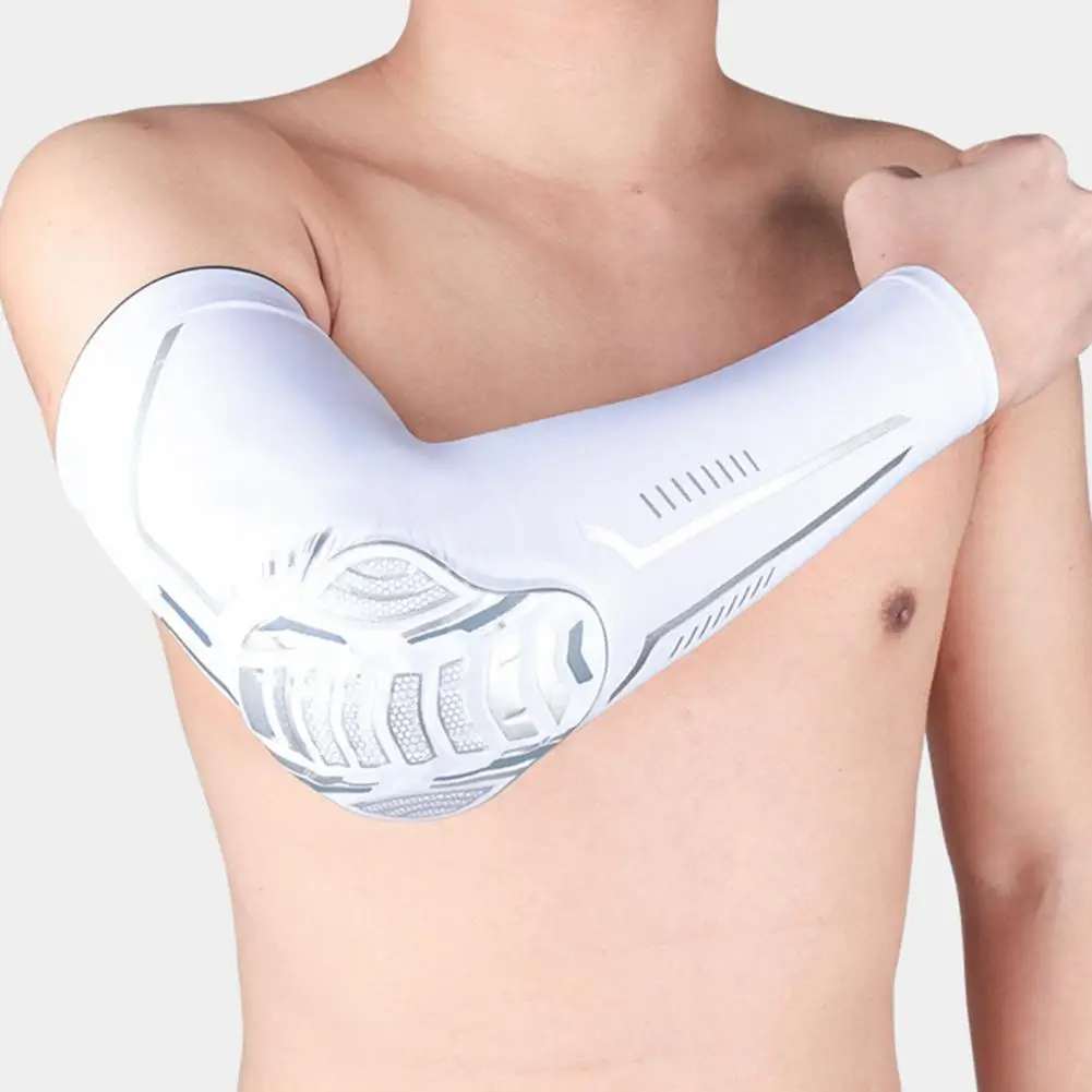 1Pc Arm Protector Honeycomb EVA Crash Pad Shock Absorption Elbow Protection Not Tight Men Women Sports Elbow Arm Brace