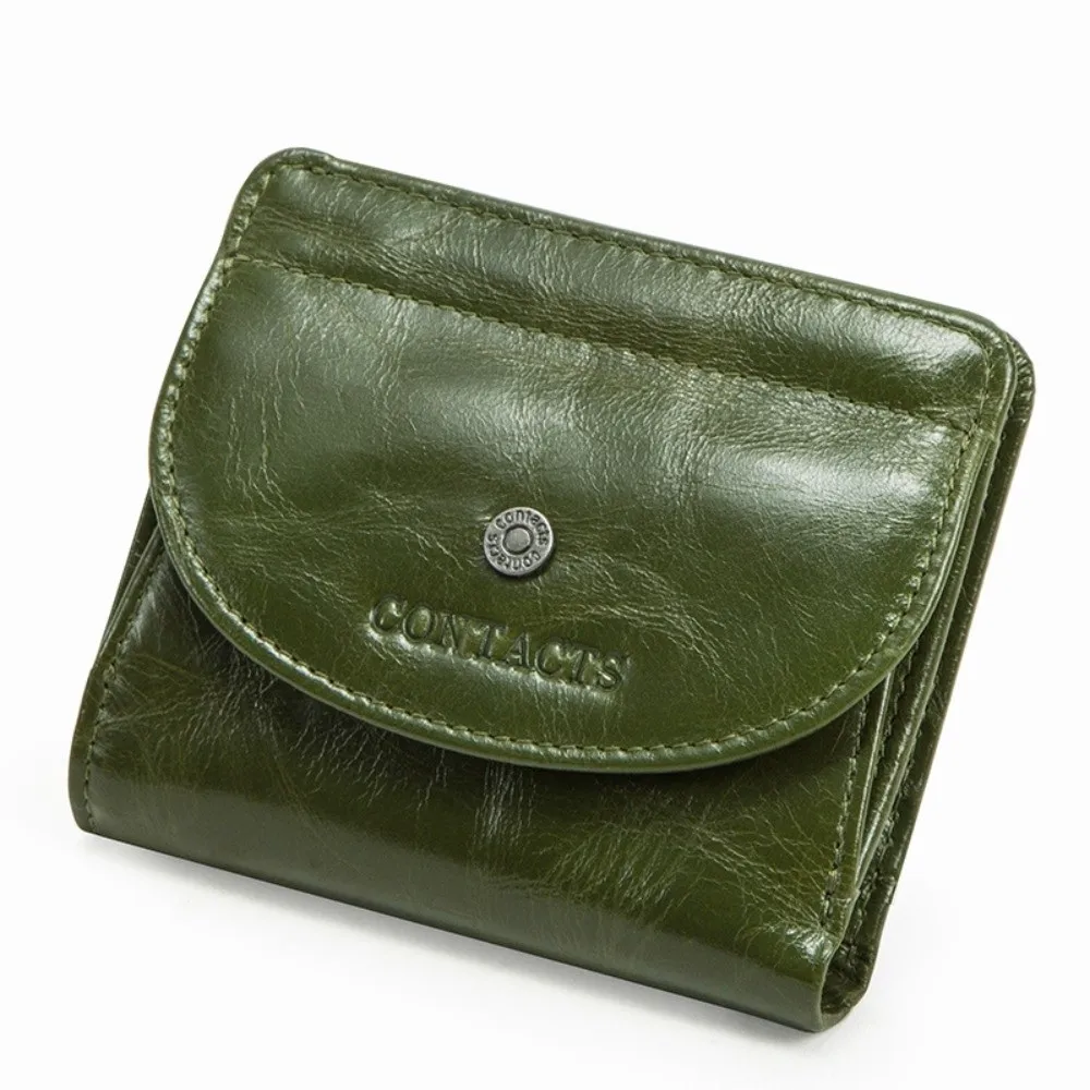 Elegant Genuine Leather Wallet and Clutch – Luxurious Retro Design with Large Capacity