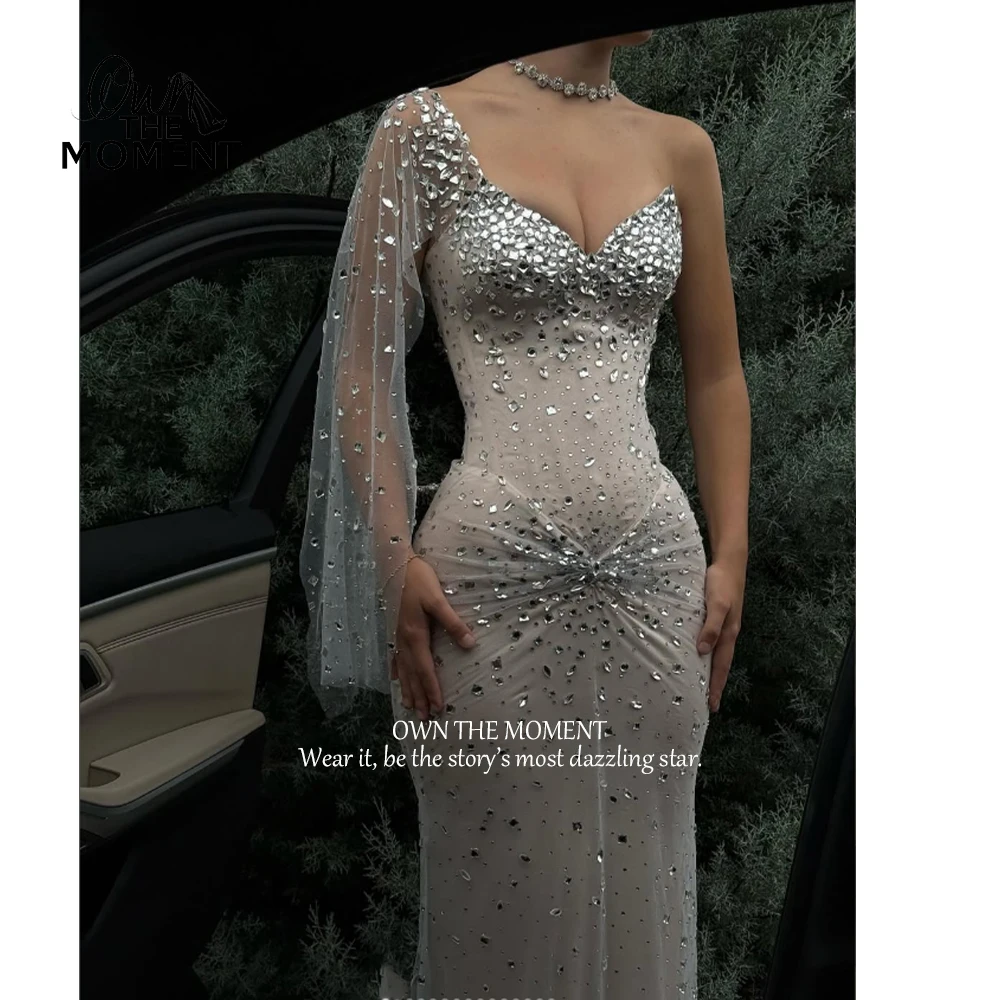 فستان OTM أنيق مخصص بطول الأرض من vestidos de fies...