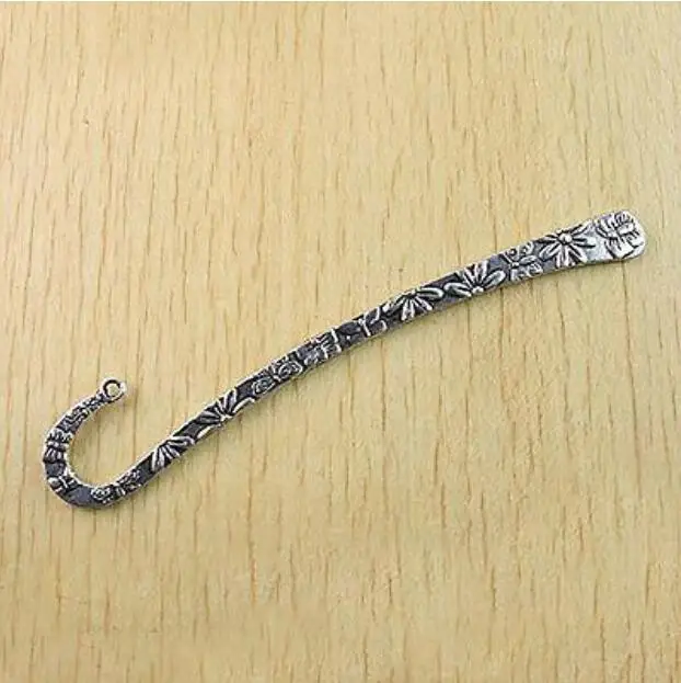 

2pcs 124mm Tibetan sliver Flower & Butterfly Bookmark h1012