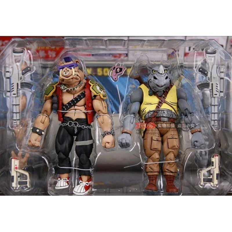 Neca Rocksteady Bebop 2017 Sdcc  ִϸ̼ ׼ ǱԾ, ȭ ǱԾ, PVC   , ҷ 峭, 16cm