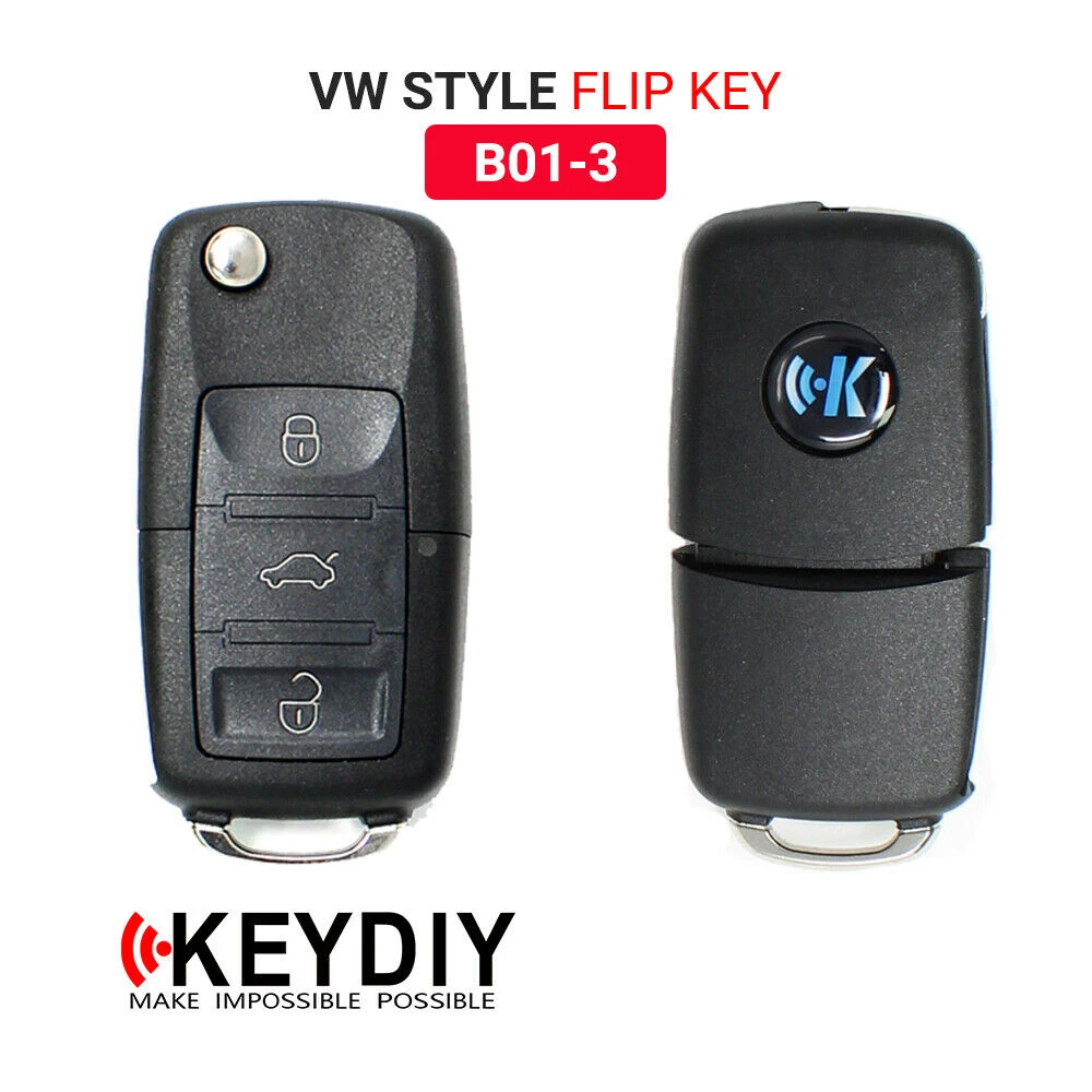 

KEYDIY KD автомобильный флип-ключ дистанционного управления VW Тип B-Series 3 кнопки B01-3 для детской модели