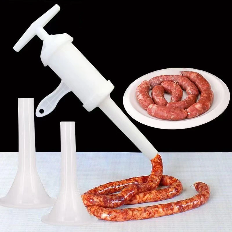 Sausage Maker Sausage Stuffer Jerky Gun Manaul Meat Syringe Home Made
