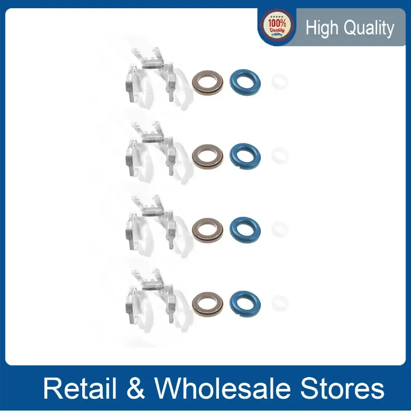 4Sets Fuel Injector Seal Repair Kit A2710720043 2710720043 For MERCEDES-BENZ W204 C204 C180/C200 W212 A207 E200/E260 SLK200
