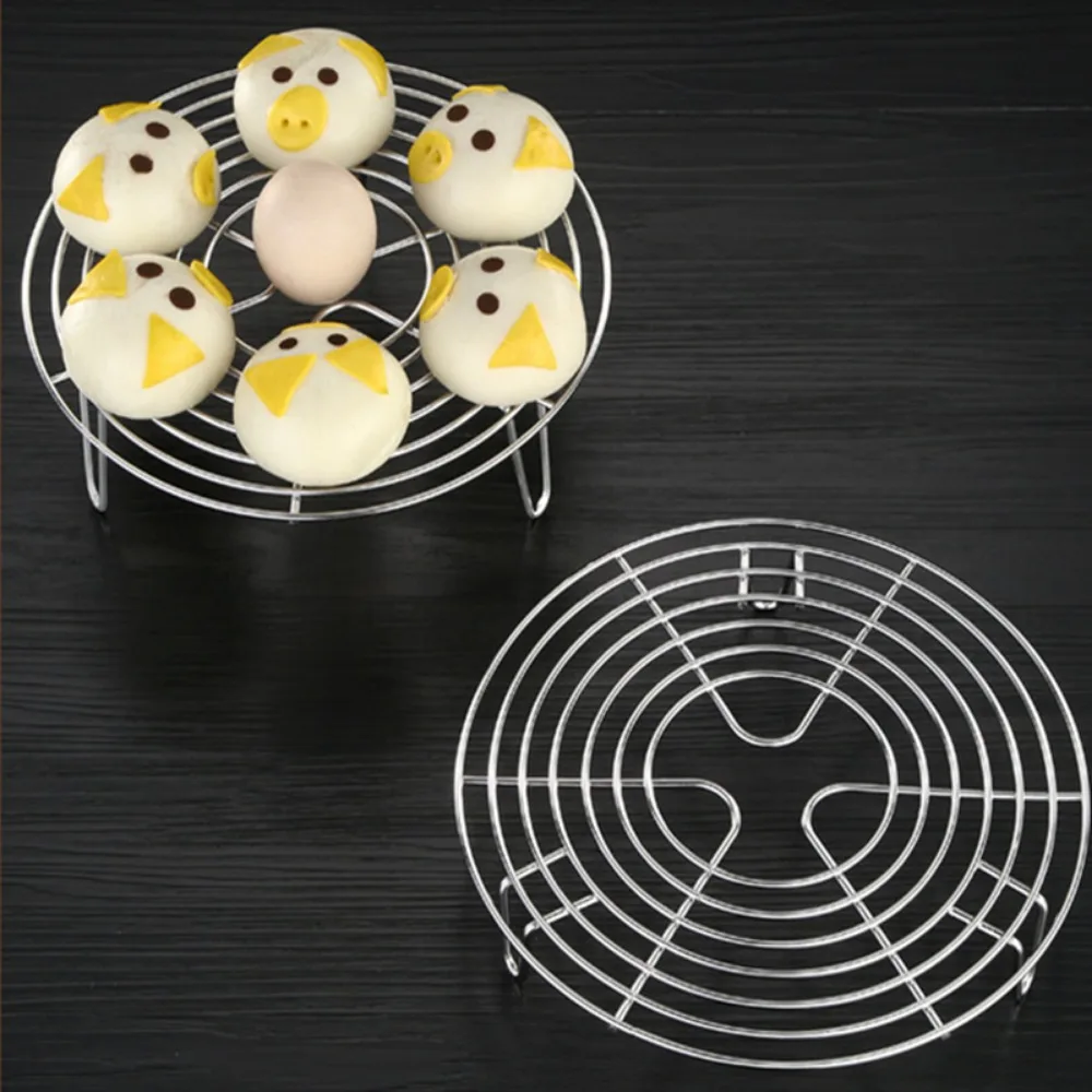 Description Picture 4 of item304 Stainless Steel Round Durable Pot Pan Pressure Cooker Trivet Steamer Shelf Steamer Rack Heavy Duty Cookware Accessories