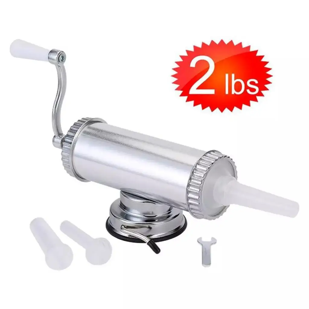 Kitchen Sausage Maker Stuffing with Filling Nozzles Attachment Suction Base sausage stuffing machine