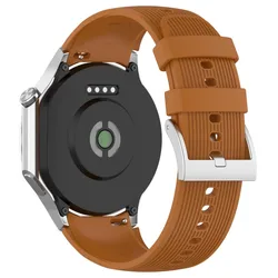 Premium Silicone Replacement Strap for Smartwatches - Versatile and Stylish Bracelet Accessory (Brown)
