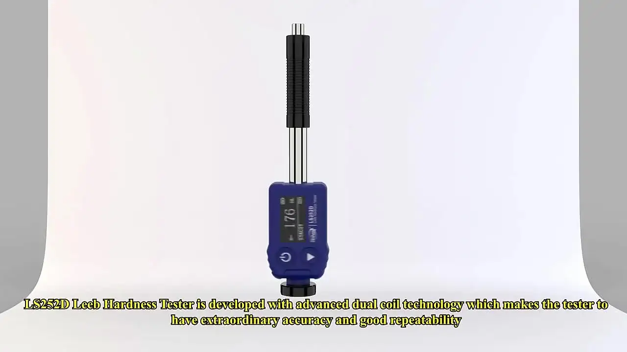 Testeur De Dureté Portable Leeb LS252D - Pour Acier, Aluminium, Fonte - Mesure Multi-angles, écran OLED