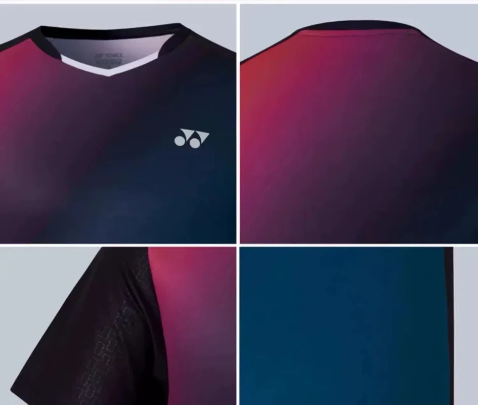 YONEX Badminton Clothing Tops for Men and Women Quick-drying Breathable Sweat-absorbent Thin Short-sleeved T-shirt Short Sleeve T Shirt Badminton Uniforms