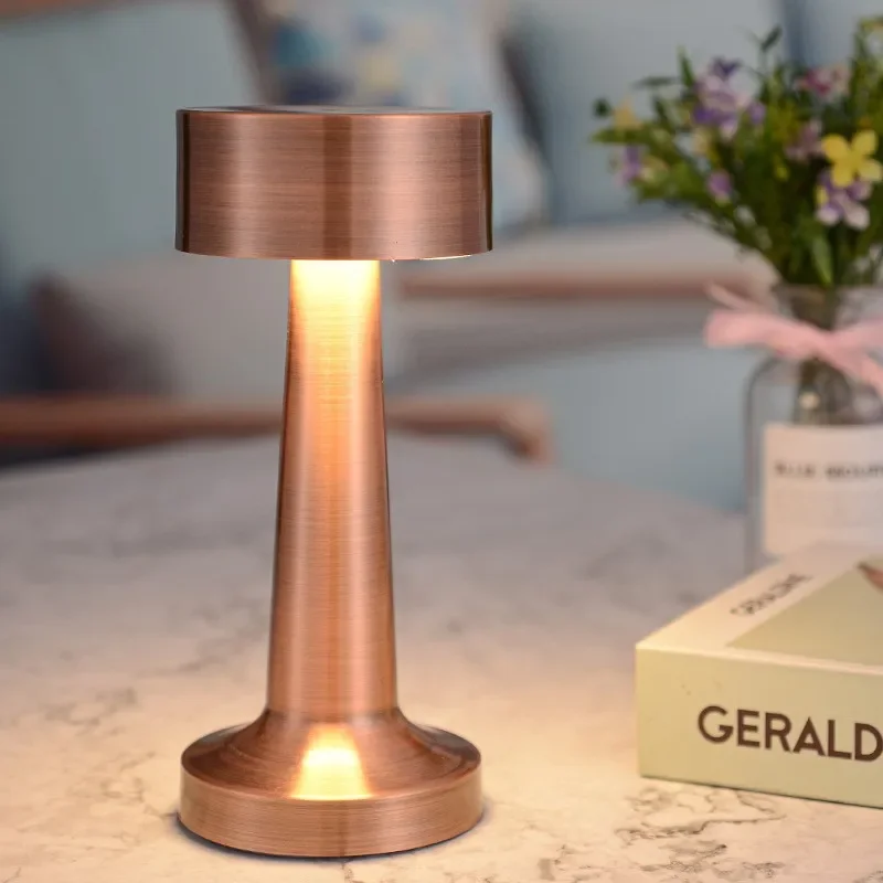

touch Led Table Lamp Dumbbell Shape Dimmable Usb Rechargeable Desk Lamp Night Light For Restaurant Hotel Bar floor lamps