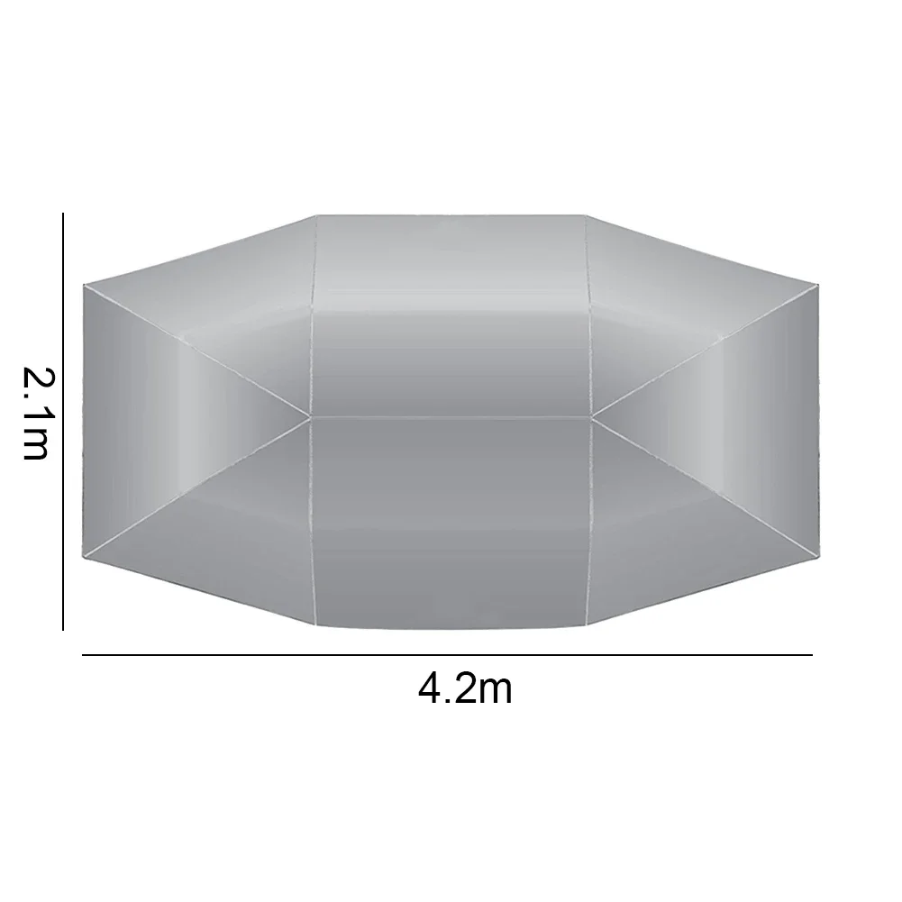 Movable Carport Tent Waterproof Vehicle Canopy Protector Portable Automobile Anti-UV Protection Umbrella For Outdoor Camping