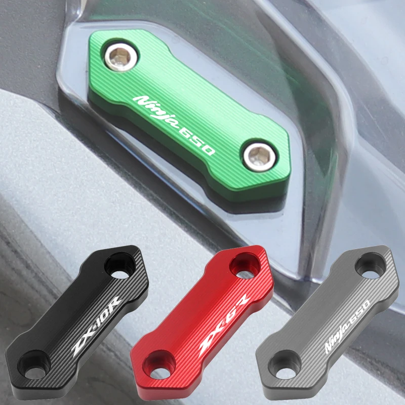 

Motorcycle Accessories Mirror Hole Cover Windscreen Driven Mirror Eliminators Cap for KAWASAKI NINJA650 ZX10R ZX6R ZX 10R 6R