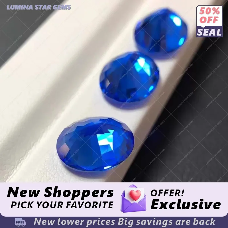 TLab 코발트 스피넬 오벌 컷 15x20mm 23.1캐럿 합성 보석