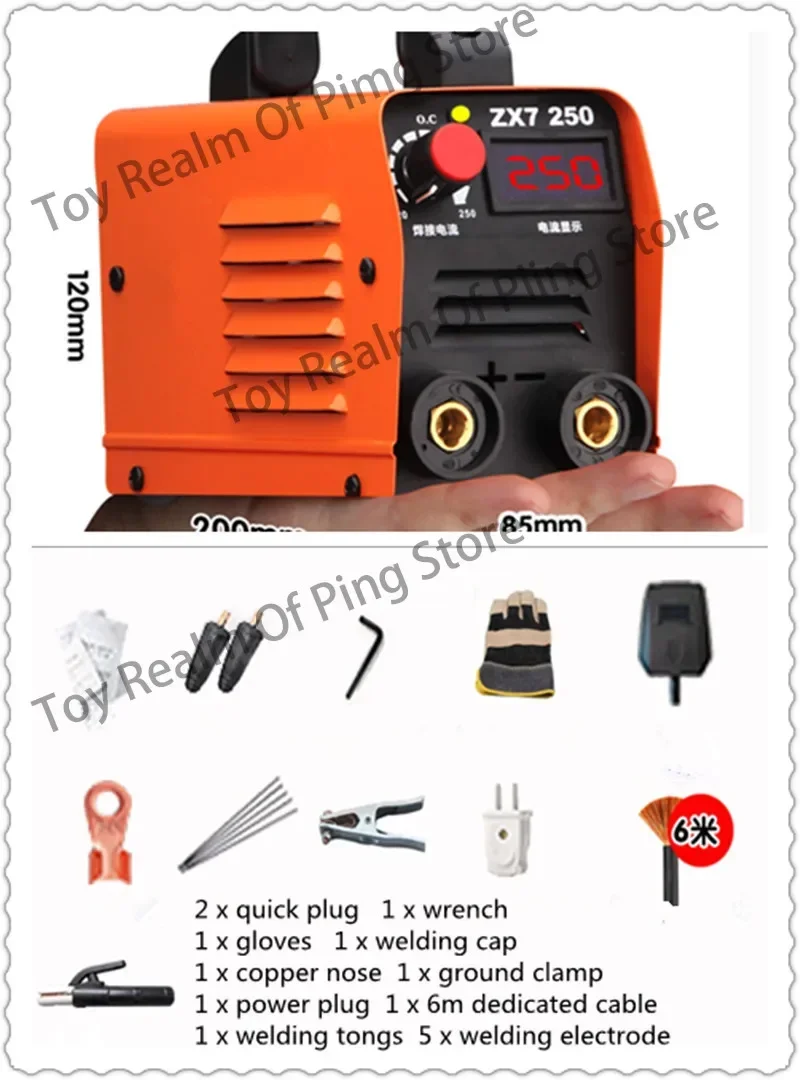 EU delivery 250A 220V Compact Mini Welder Inverter ARC Welding Machine Stick 6