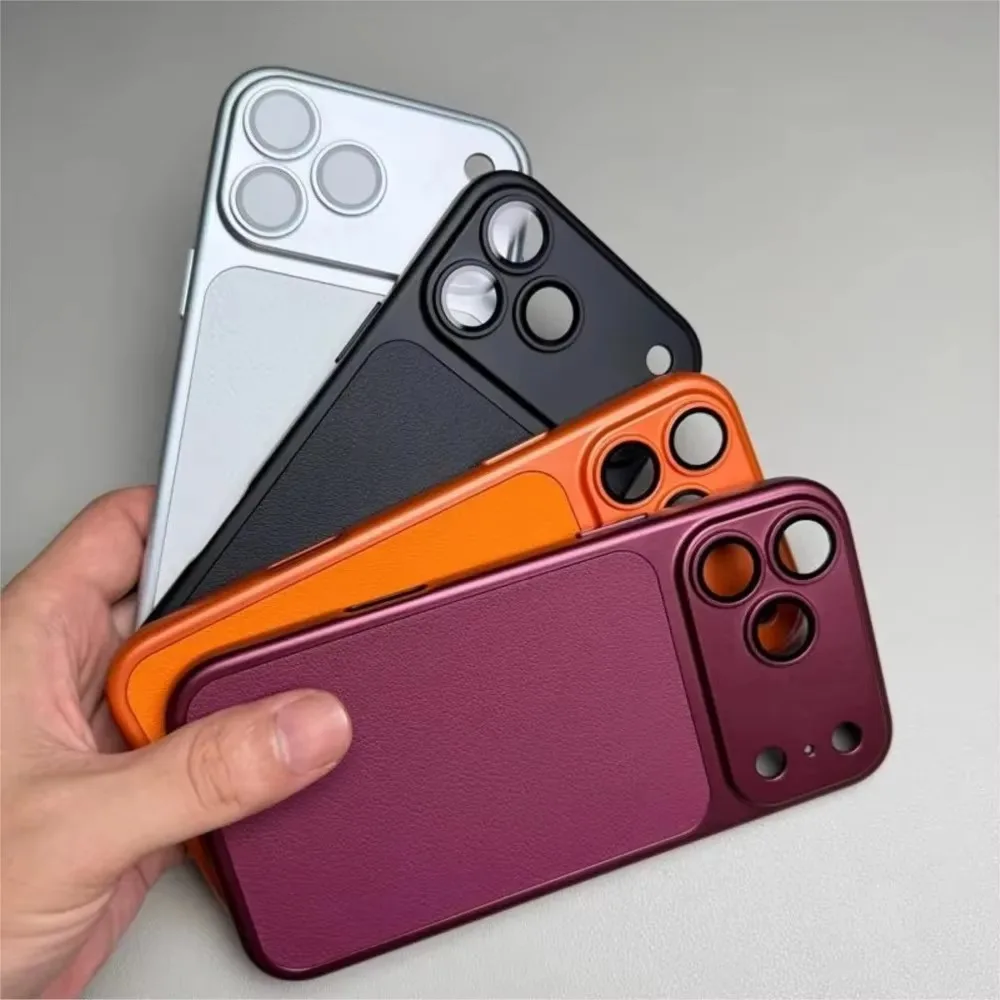 Elegant PU Leather Soft Case with Air Lens Film Cover - Imitate Upgrade Series