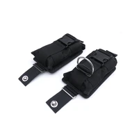New 2Pcs Spare Black 1680D Nylon Scuba Diving Weight Belt Pockets With Quick Release Buckle -22.5X15x5cm 1