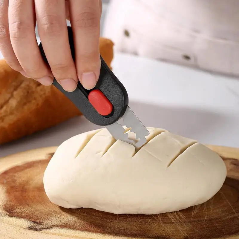 Sourdough Bread Scoring Lame Bread Slashing Tool 5Pcs Blades Bakers Lame Dough Scoring Knife Kitchen Baking Tools