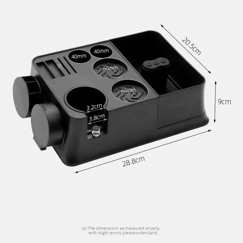 حامل محطة دك القهوة مع صندوق طحن مغناطيسي من مادة...