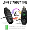 UHF Wireless XLR Transmitter Receiver Mic Head Kit Rechargeable Mic Adapter Wireless Guitar Transmitter Receiver 2