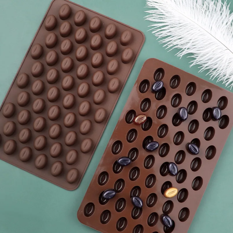 Mini Coffee Beans Silicone Mold for Chocolate, Candy, and Baking Decoration