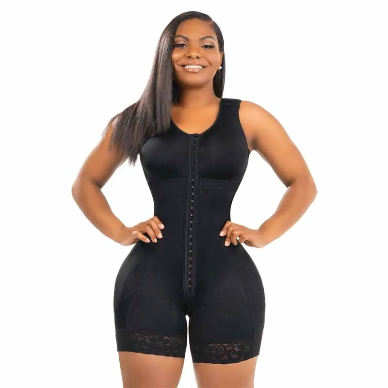 High Compression Shapewear Stage 2 Faja With Bra Butt Lifter Adjustable Front Closure Body Shaper BBl Post Op Surgery Supplies