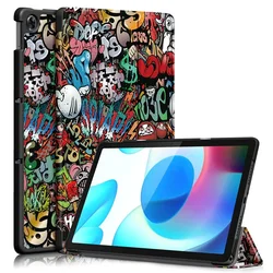 Luxurious Leather Tablet Case - Premium Shockproof Protective Cover for Realme Pad Mini 8.7 (AA)