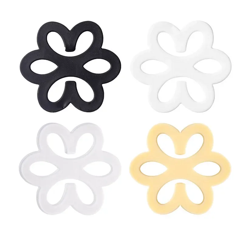 Flower Shaped Bra Strap Clips 20pcs Non-slip Buckles Conceal Bra Straps for Braless Look