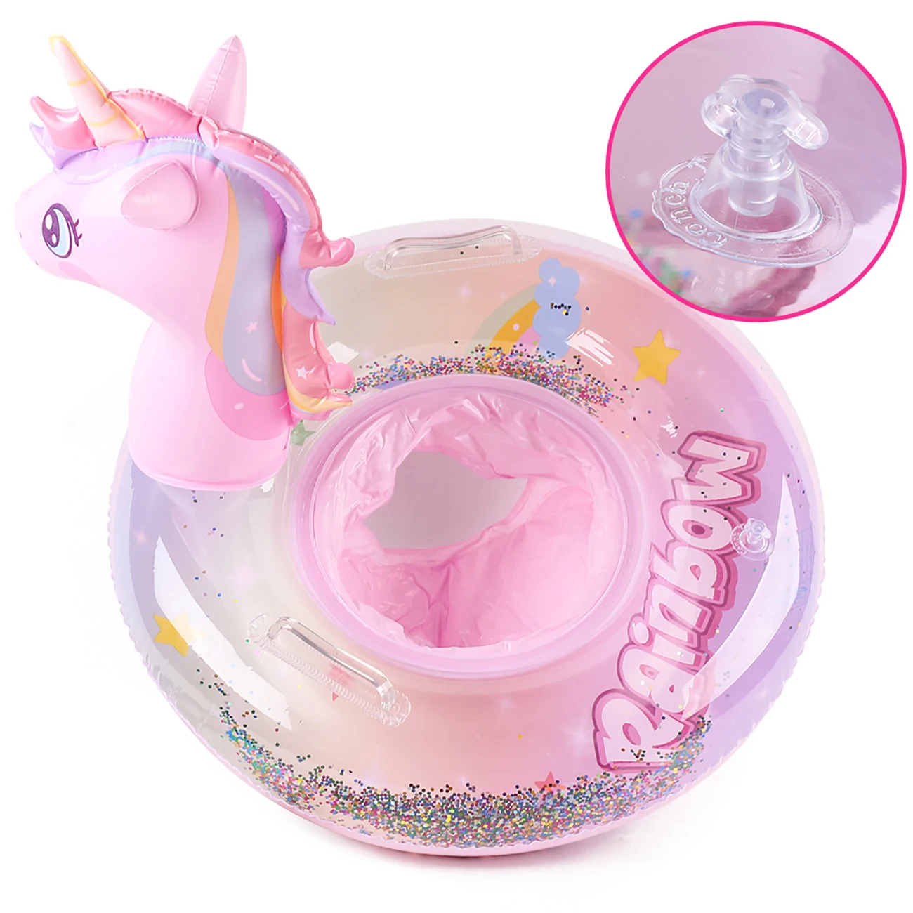 Pool Float for Kids Unicorn Swim Floats for Toddlers Age 3-8 Years Inflatable Floaties Unicorn Swimming Ring 4