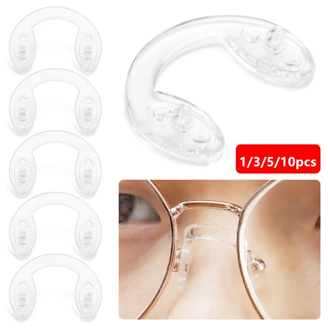 Almohadillas suaves de silicona para gafas, almohadilla antideslizante para  la nariz, accesorios para gafas, color U, 1 a 5 unidades - AliExpress