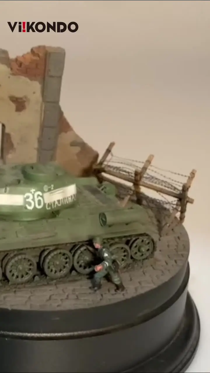 戦車　ニミリタリー　フィギュア Viikondo 100個軍男性1/72ミニ2.5センチメートル玩具兵士クラシック