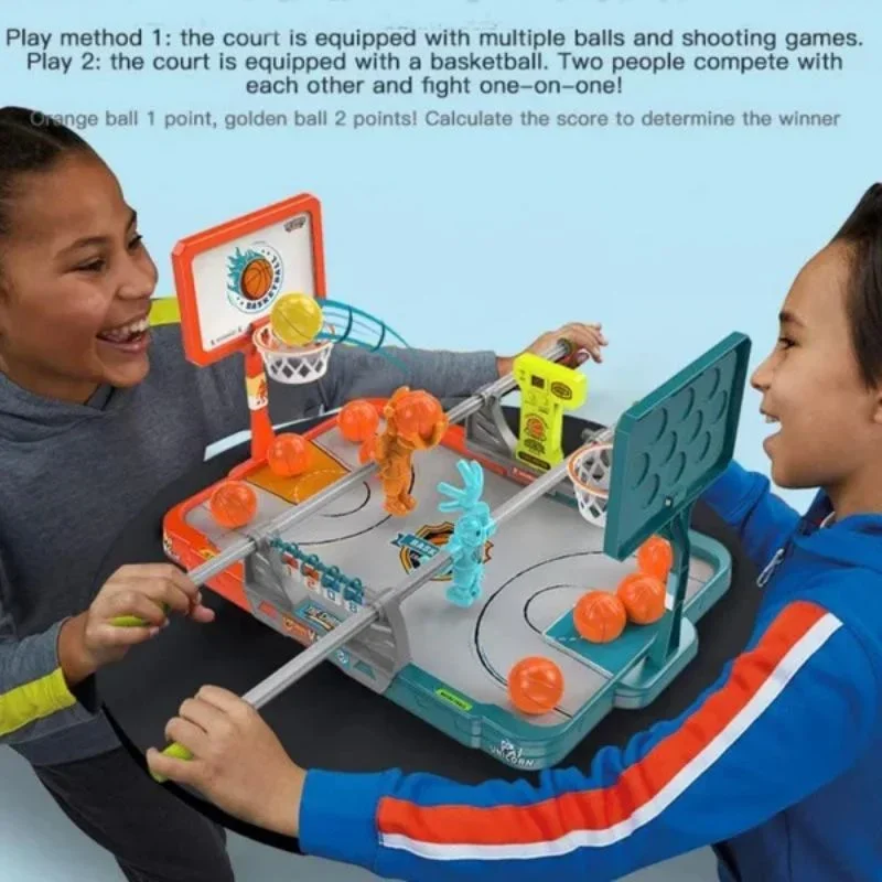 

Catapult Fingertip Basketball Football Game Toy Parent-child Interactive Double Fingertip Shooting Table Basketball Game