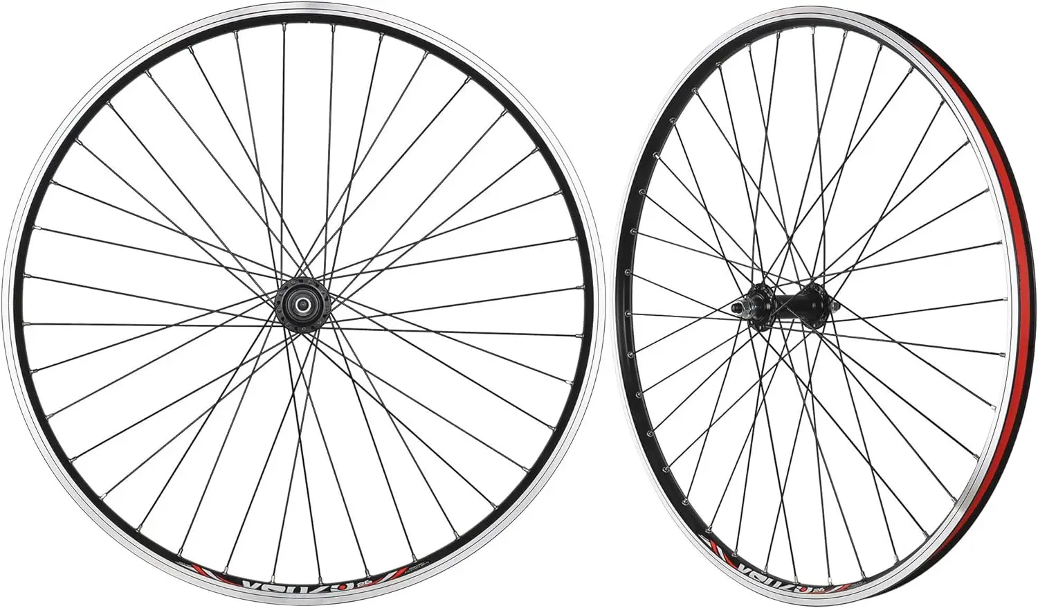 

Mountain Bike 26" 5/6/7/8 Speed Double Alloy Wheelset - Bicycle MTB Thread-on Freewheel - Bolt-on Front & Rear - 18mm Carbon